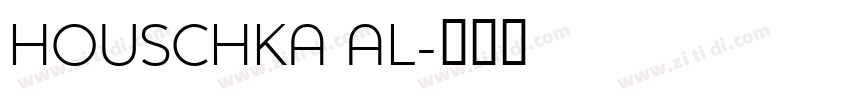 HOUSCHKA AL字体转换